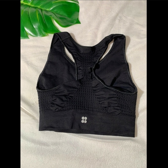 NEW $50 Sweaty Betty Stamina Sports Bra in‎ Black [SZ Small ] - Picture 6 of 8
